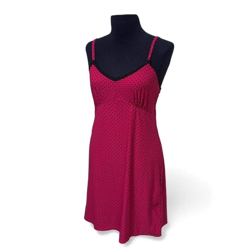 Marilyn Monroe Magenta Lace-Trim Slip Dress